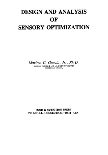 Design and Analysis of Sensory Optimization (Harvard Educational Review)