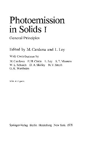 Photoemission in Solids I: General Principles