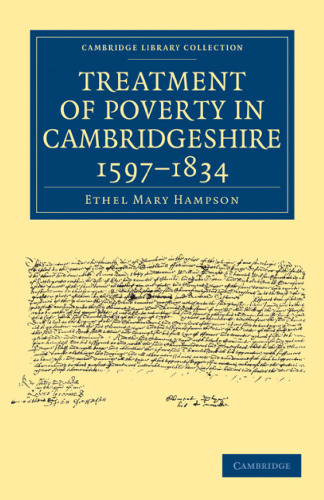 Treatment of Poverty in Cambridgeshire, 1597-1834