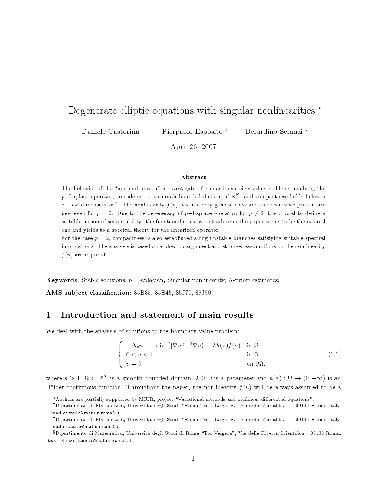 Degenerate elliptic equations with singular nonlinearities