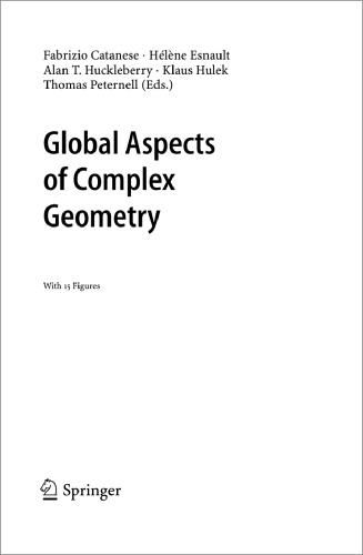 Global Aspects of Complex Geometry