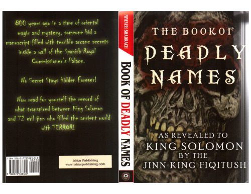 Book of Deadly Names As Revealed to King Solomon