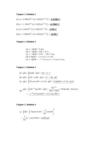 Fundamentals of Electric Circuits, 2nd Edition - Solutions Manual