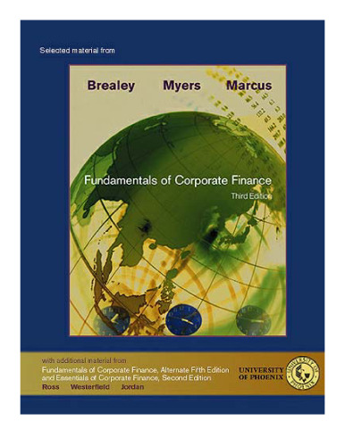 Selected Materials from Fundamentals of Corporate Finance, 3rd Edition