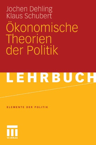 Ökonomische Theorien der Politik (Lehrbuch)