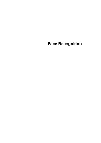 Face Recognition