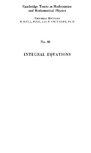 Integral Equations 