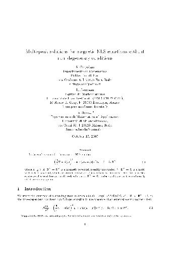 Multi-peak solutions for magnetic NLS equations without non-degeneracy conditions