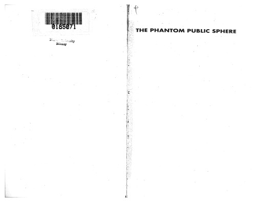 The Phantom Public Sphere (Social Text Collective)