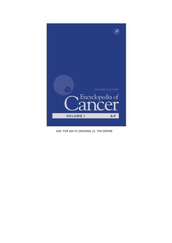 Encyclopedia of Cancer, Four-Volume Set, Vosl. 1-4, 2nd Edition