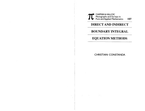 Direct and Indirect Boundary Integral Equation Methods