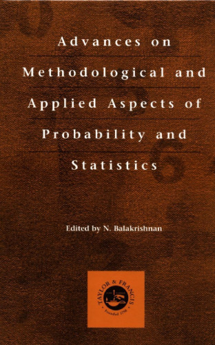 Advances on methodological and applied aspects of probability and statistics; Vol. 1