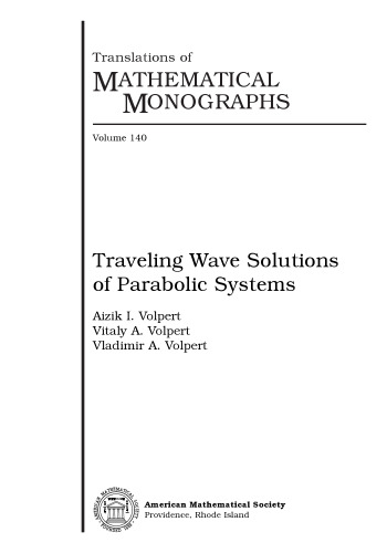 Traveling Wave Solutions of Parabolic Systems