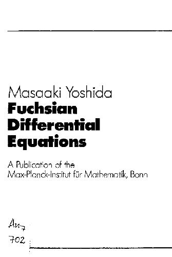 Fuchsian differential equations