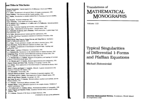 Typical singularities of differential 1-forms and Pfaffian equations