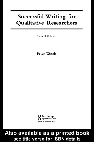 Successful Writing for Qualitative Researchers (Routledge Study Guides)