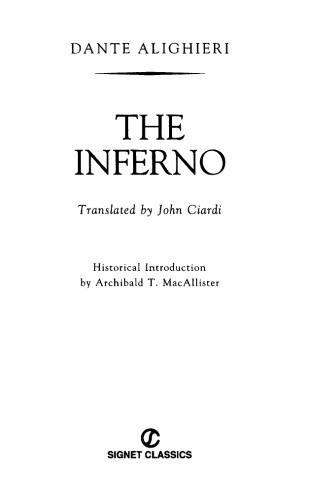 The Inferno (Signet Classics)