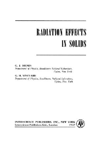 Radiation Effects in Solids