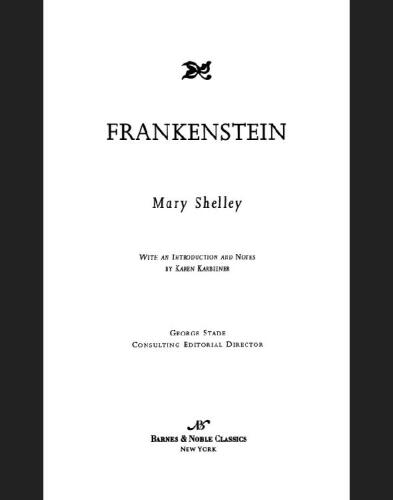 Frankenstein (Barnes & Noble Classics)