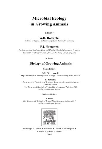 Microbial Ecology in Growing Animals