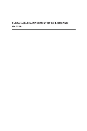 Sustainable Management of Soil Organic Matter