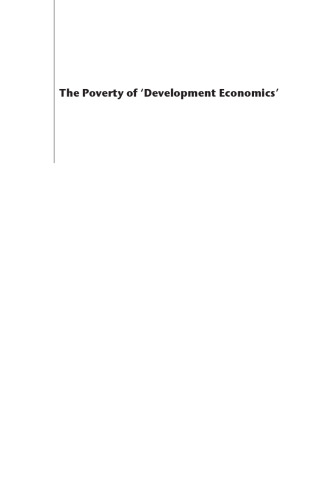 Poverty of 'Development Economics'