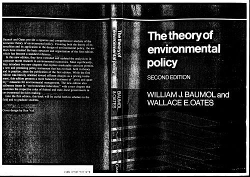 The Theory of Environmental Policy