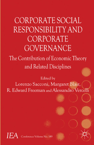 Corporate Social Responsibility and Corporate Governance: The Contribution of Economic Theory and Related Disciplines