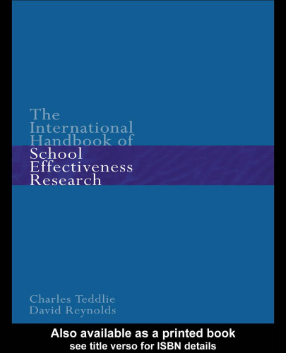 The International Handbook of School Effectiveness Research