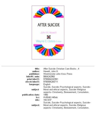 After Suicide (Christian Care Books)