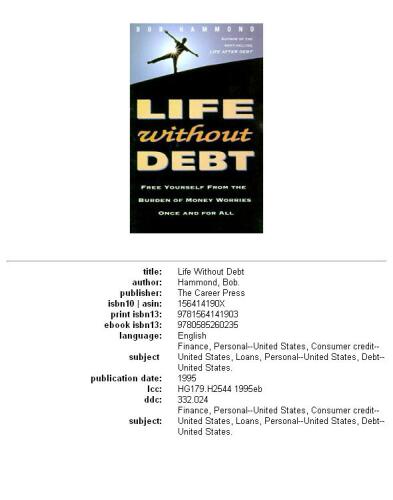 Life Without Debt: Free Yourself from the Burden of Money Worries Once and for All