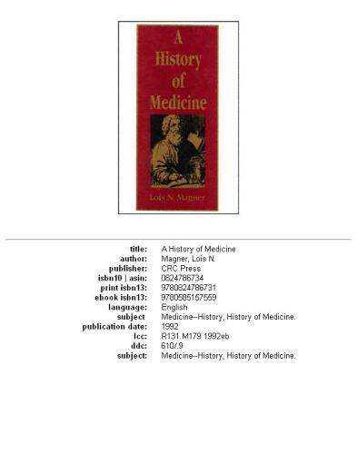 A History of Medicine