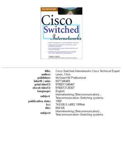 Cisco Switched Internetworks: VLANs, ATM & Voice Data Integration