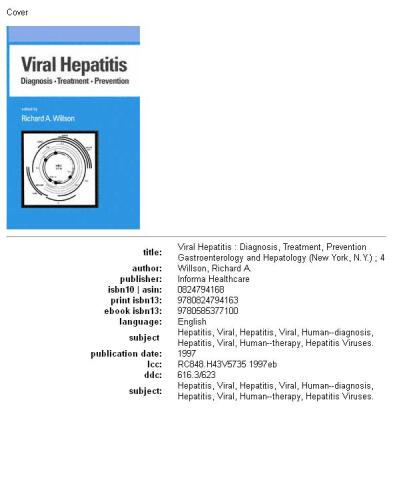 Viral Hepatitis: Diagnosis, Treatment, Prevention (Gastroenterology and Hepatology Series , No 4)