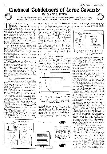 Chemical Condensors of Large Capacity