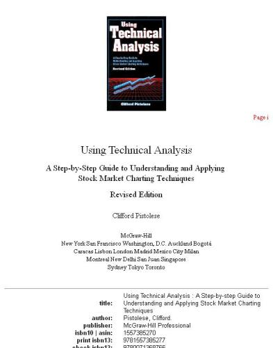 Using Technical Analysis: A Step-by-Step Guide to Understanding and Applying Stock Market Charting Techniques, Revised Edition