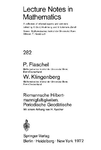 Riemannsche Hilbert-mannigfaltigkeiten. Periodische Geodatische