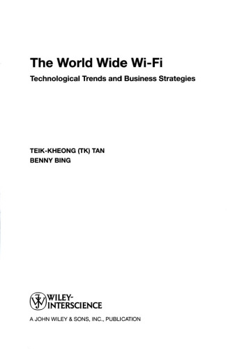 Worldwide Wi-Fi: Technological Trends and Business Strategies