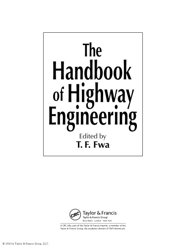 The Handbook of Highway Engineering