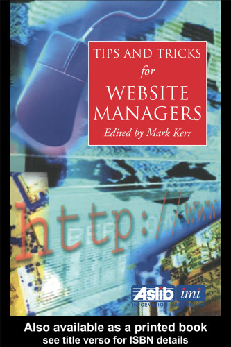 Tips and Tricks for Web Site Managers (Tips & Tricks)