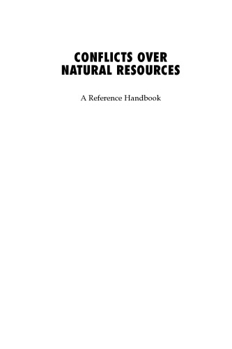 Conflicts over Natural Resources: A Reference Handbook (Contemporary World Issues)