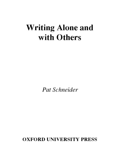 Writing Alone and With Others