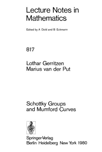 Schottky Groups and Mumford Curves