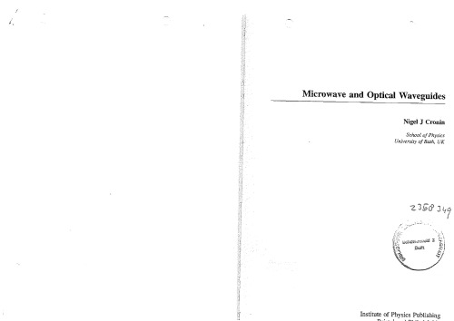 Microwave and Optical Waveguides