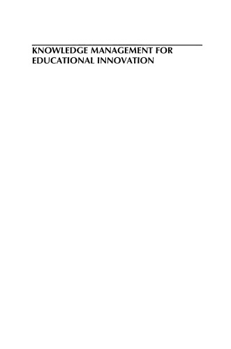 Knowledge Management for Educational Innovation: IFIP WG 3.7 7th Conference on Information Technology in Educational Management (ITEM), Hamamatsu, Japan, ... Federation for Information Processing)