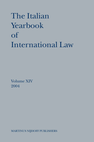 The Italian Yearbook of International Law, 14 (2004)