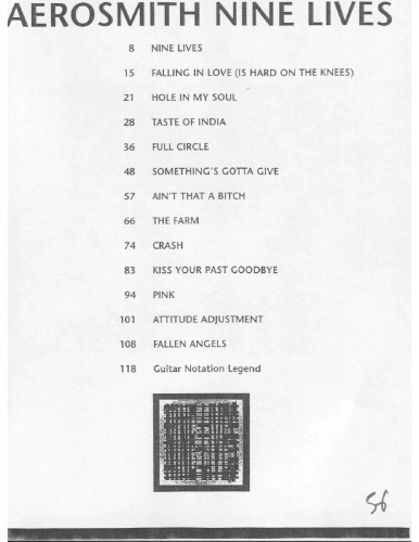 Aerosmith - Nine Lives* (Guitar Tab Book)