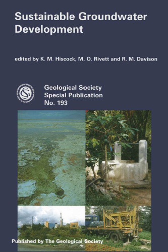 Sustainable Groundwater Development (Geological Society Special Publication,)