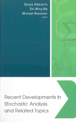 Recent Developments In Stochastic Analysis And Related Topics: Beijing, China 29 August - 3 September 2002