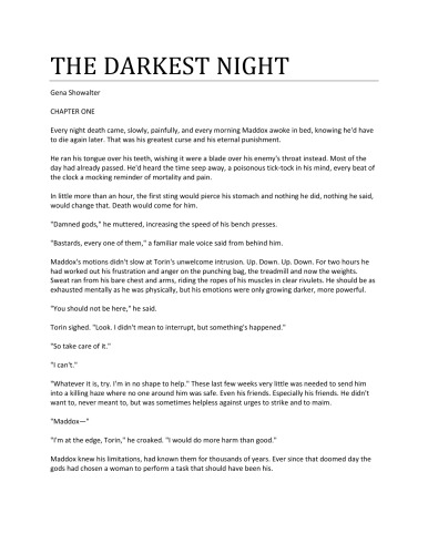 The Darkest Night